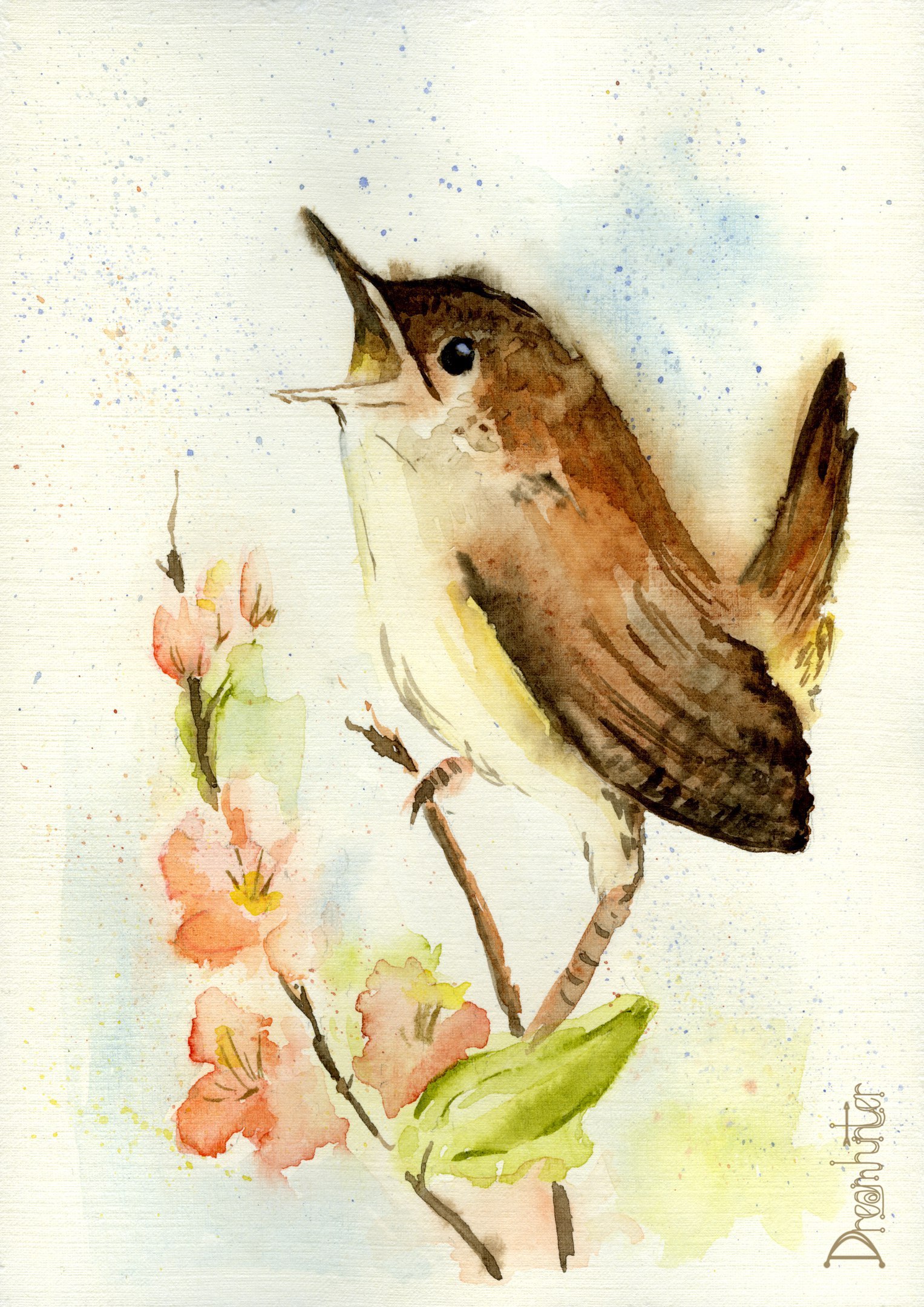 Лимитки Крылья весны Acidica perfumes открытка акварели Елена Пильгун