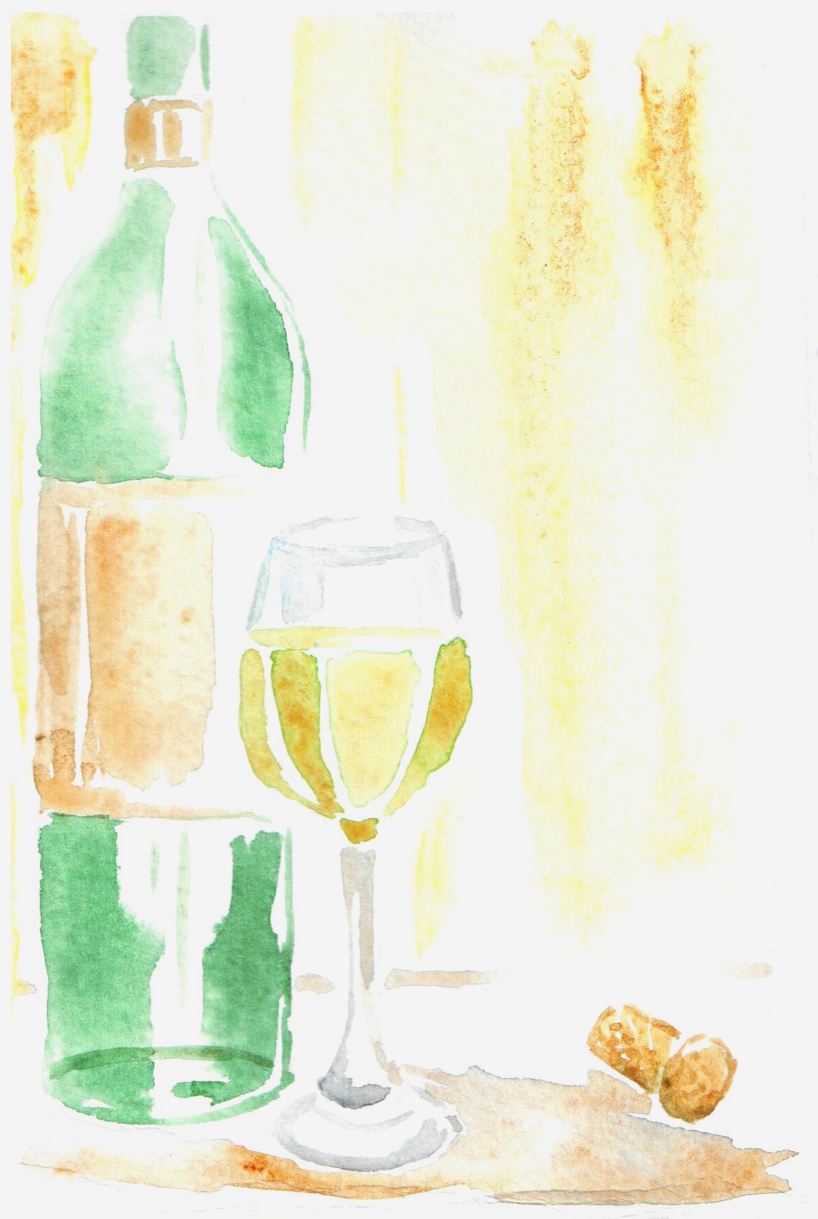 Словенское вино Acidica perfumes открытка акварели Анна Закревская