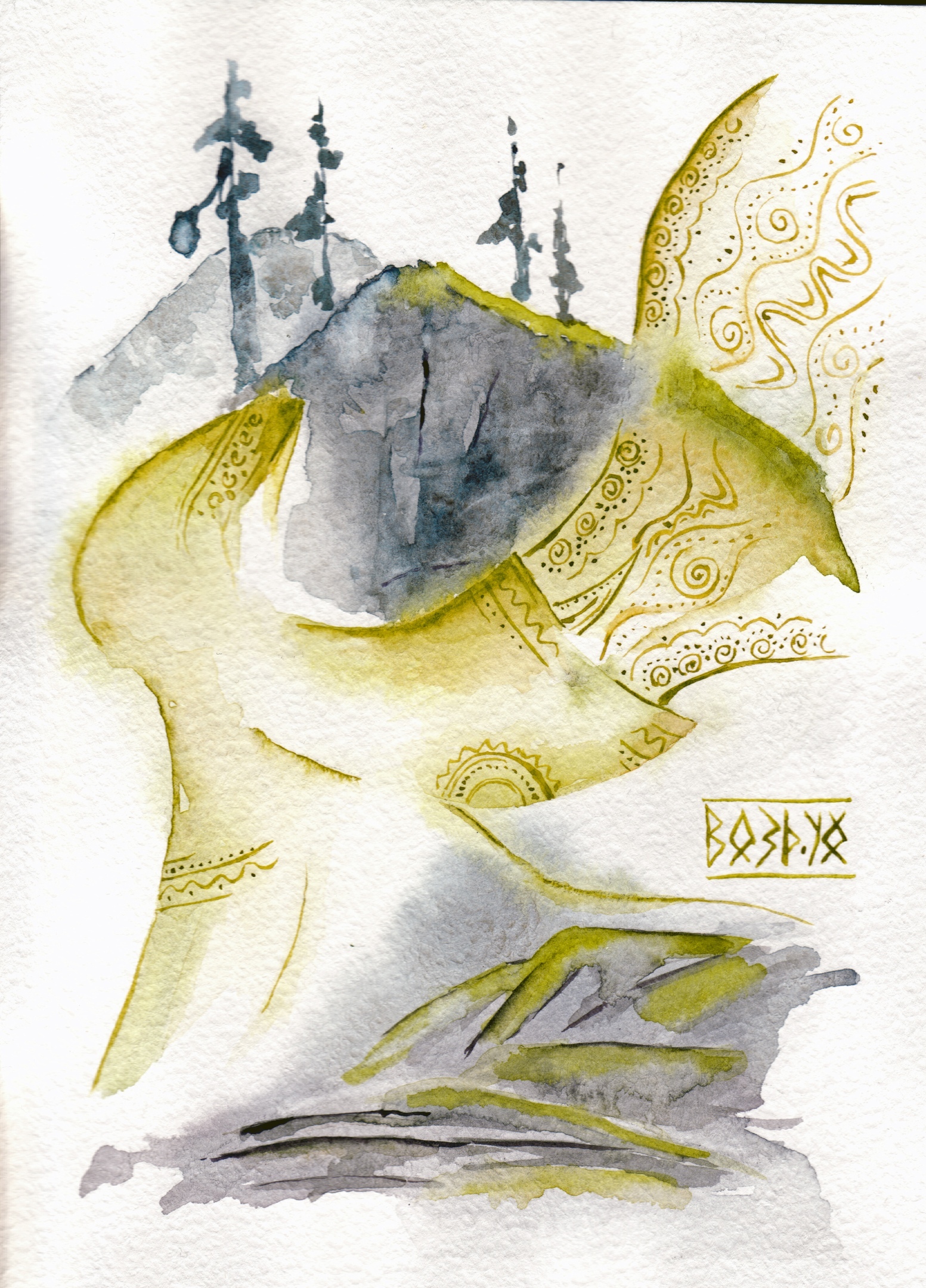 Стихии воздух Acidica perfumes открытка Елена Пильгун